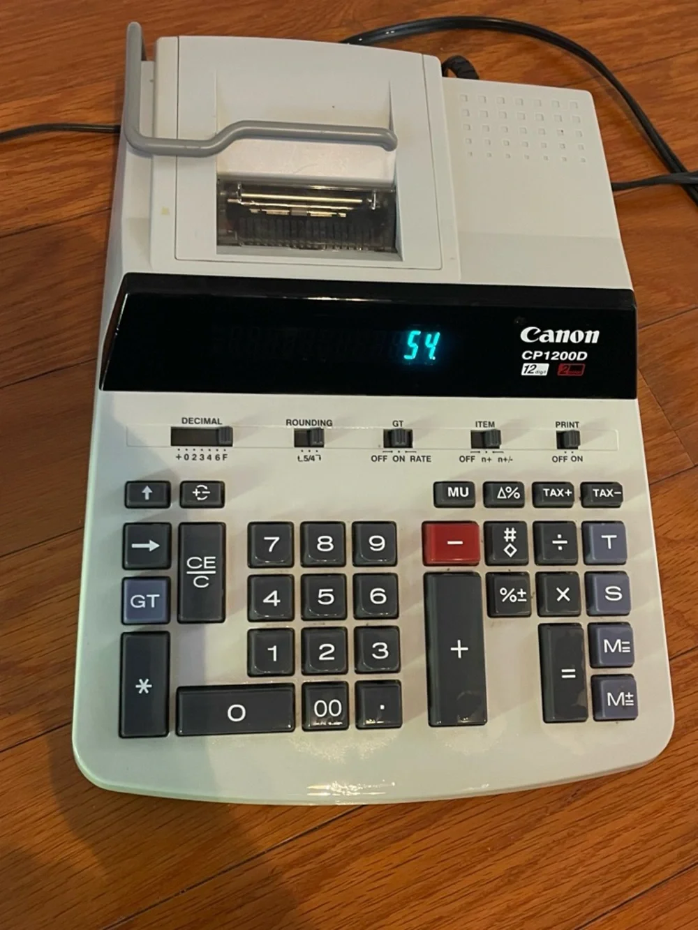 Canon CP1200DII commercial desktop printing calculator